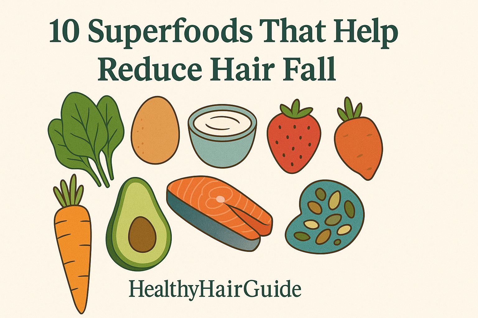 10 Superfoods That Help Reduce Hair Fall Naturally
